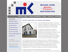 Tablet Screenshot of metallbau-korn.de